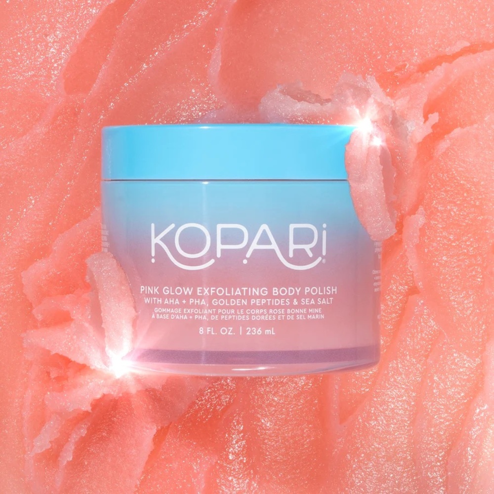 Kopari Pink Glow Exfloiating Body Polish Scrub NEW